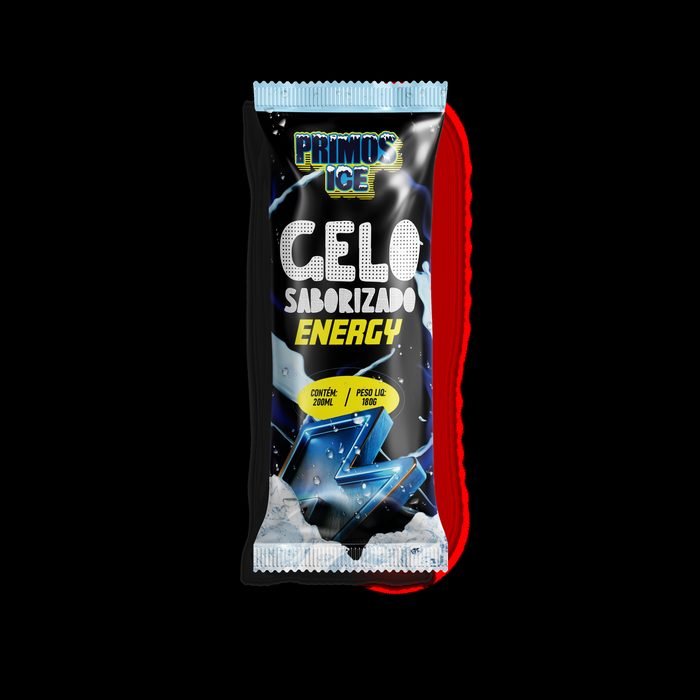 Gelo saborizado sabor energético